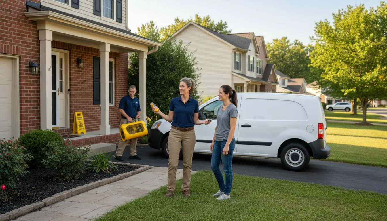Residential water damage restoration in West Virginia